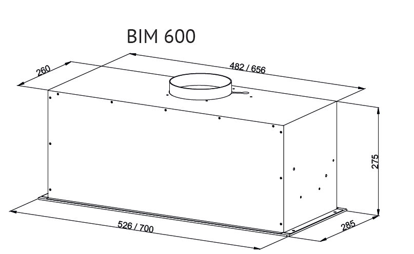 Схема встраивания Kuppersberg BIM 600 Black
